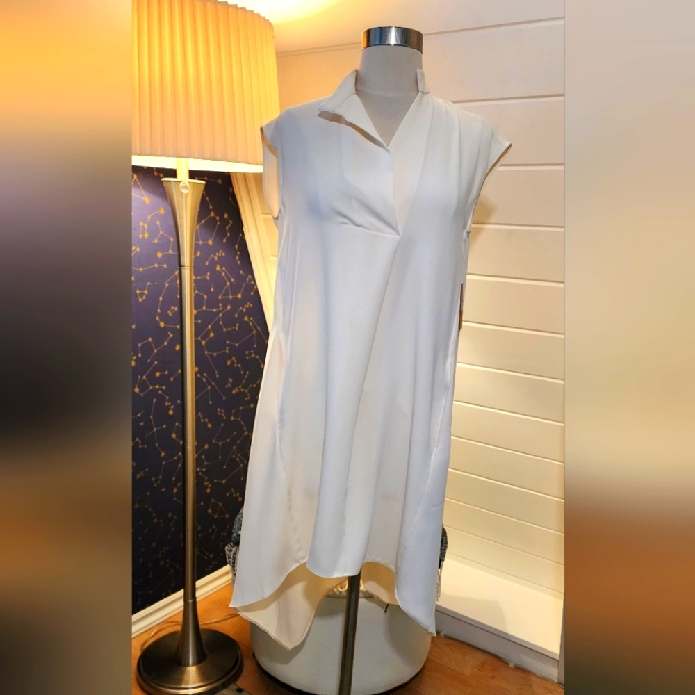 Rachel Roy Ivory High-Low Sydney Dress with pockets NWT